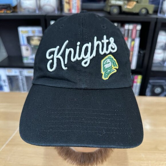 LONDON KNIGHTS Hat 47 Brand OHL Hockey StrapBack Stitched Black Green White - Picture 1 of 5